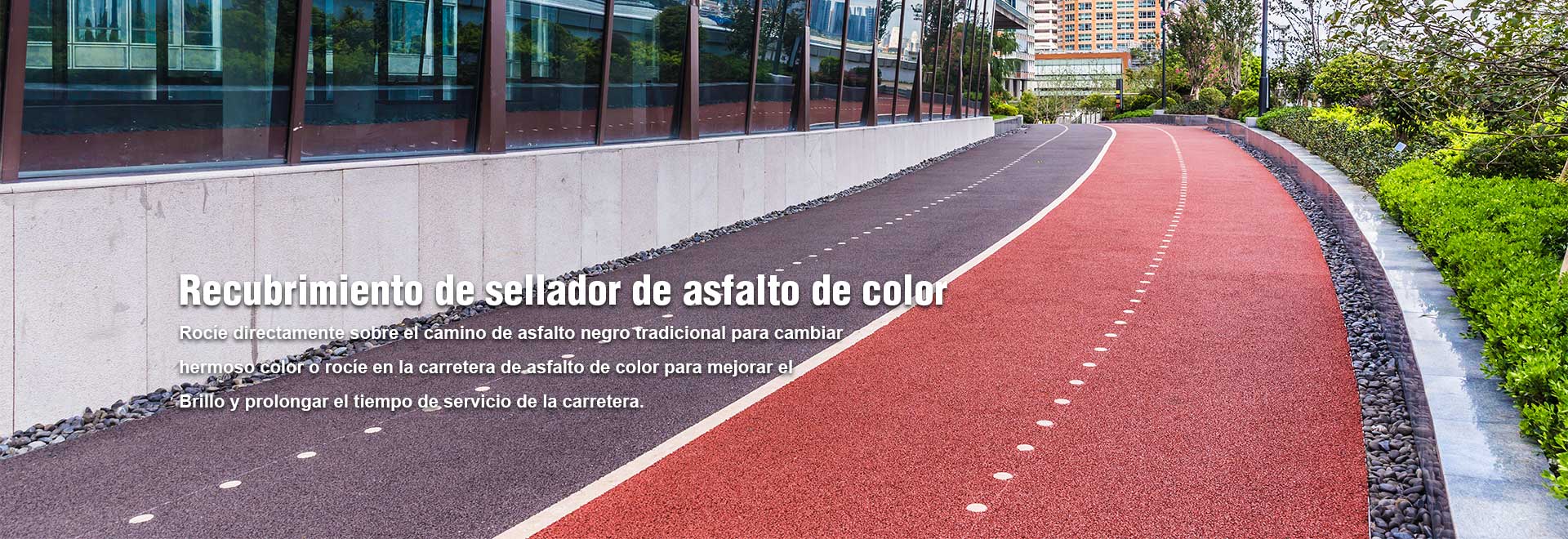 Recubrimiento de sellador de asfalto de color