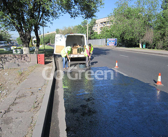 Proyecto de sellador de pavimento asfáltico en Kazajstán