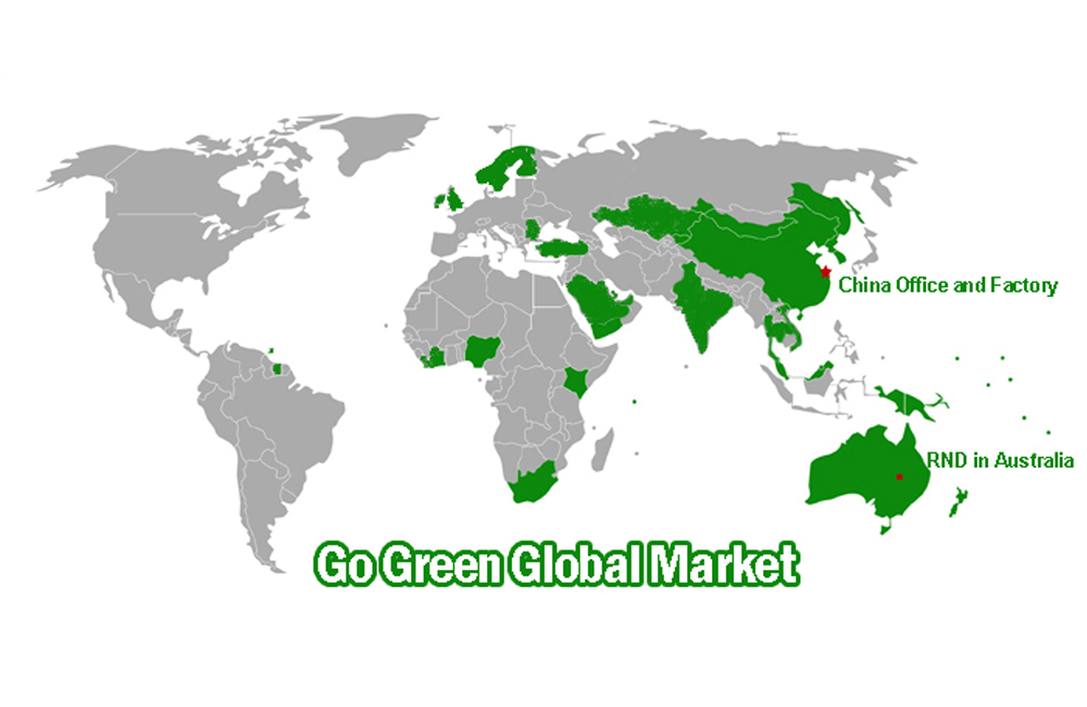 Go Green Expansión del mercado global
